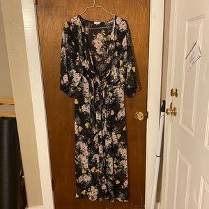 Floral duster plus size